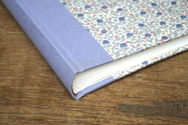 Romantic photo album "Sissi",lilac, blue flowers, handmade album